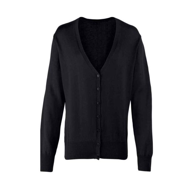 Premier Ladies Cotton Acrylic V Neck Cardigan