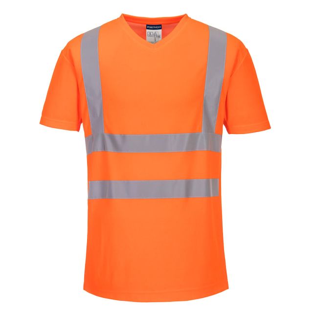 Portwest Hi Vis Cotton Comfort Mesh Insert T Shirt SS