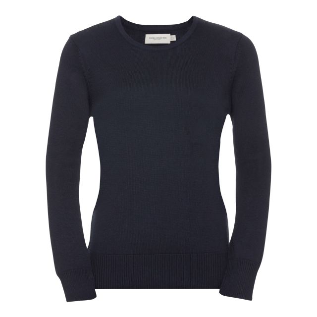 Russell Collection Ladies' Crew Neck Knitted Pullover