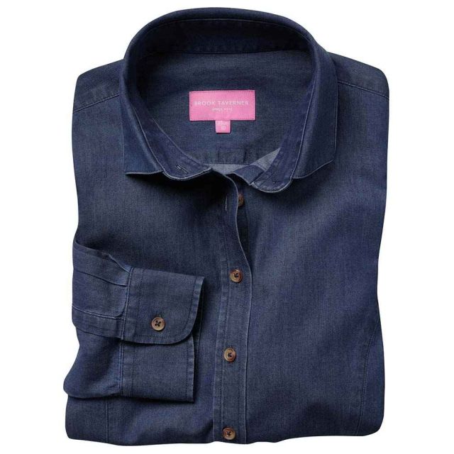 Brook Taverner Ladies Banff Long Sleeve Chambray Shirt