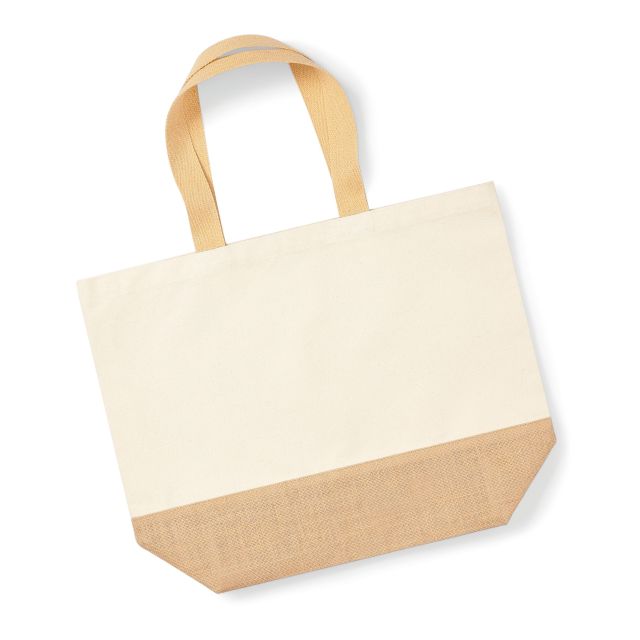 Westford Mill Jute Base Canvas Tote Xl