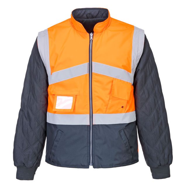Portwest Hi Vis Breathable 2-in-1 Contrast Reversible Jacket