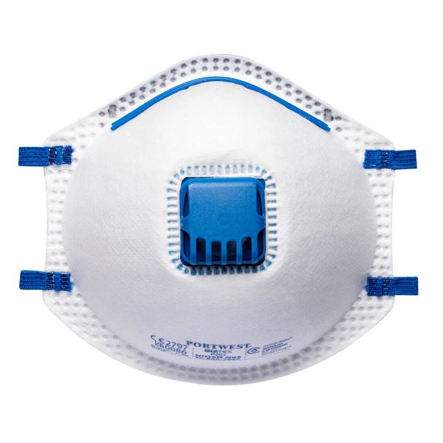 Portwest ffp2 valved respirator pk10