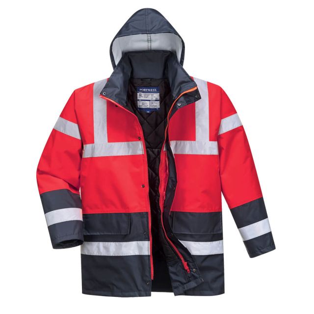 Portwest Hi Vis Contrast Winter Traffic Jacket