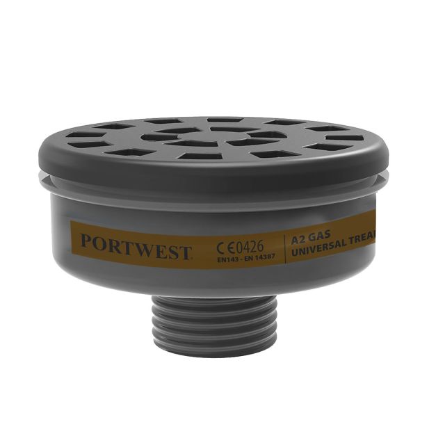 Portwest A2 Gas Filter Universal Thread PK6