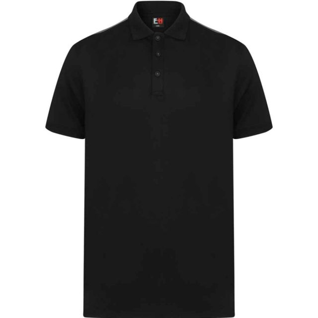 Finden + Hales Unisex Contrast Panel Piqué Polo Shirt
