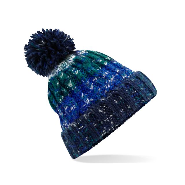 Beechfield  Corkscrew Pom Pom Beanie