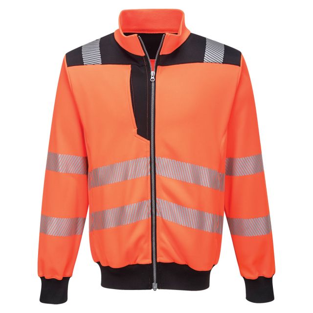 Portwest PW3 Hi Vis Zip Sweatshirt