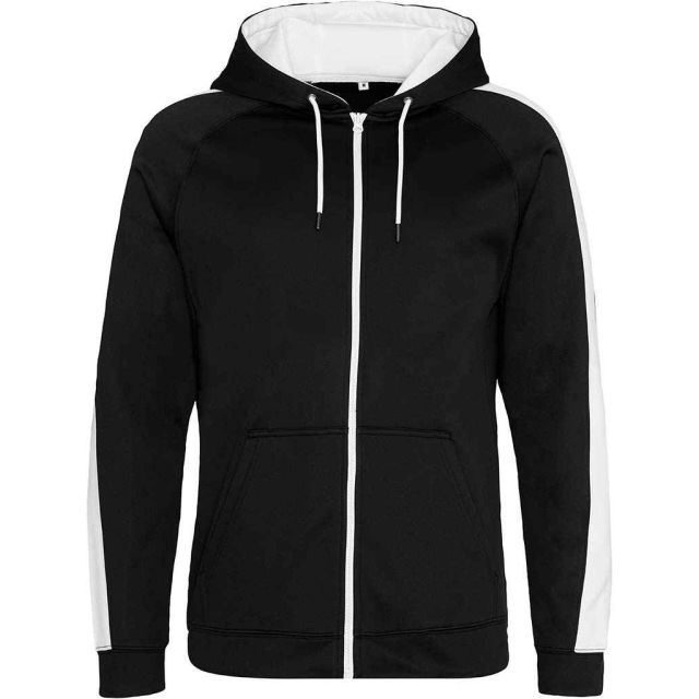 Just Hoods Awdis Contrast Sports Polyester Zoodie