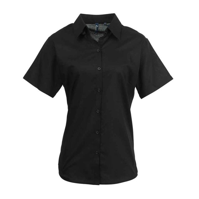 Premier Ladies Signature Short Sleeve Oxford Shirt