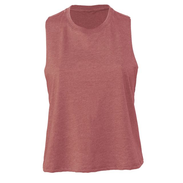 Bella+Canvas Womens Racerback Cropped Tank