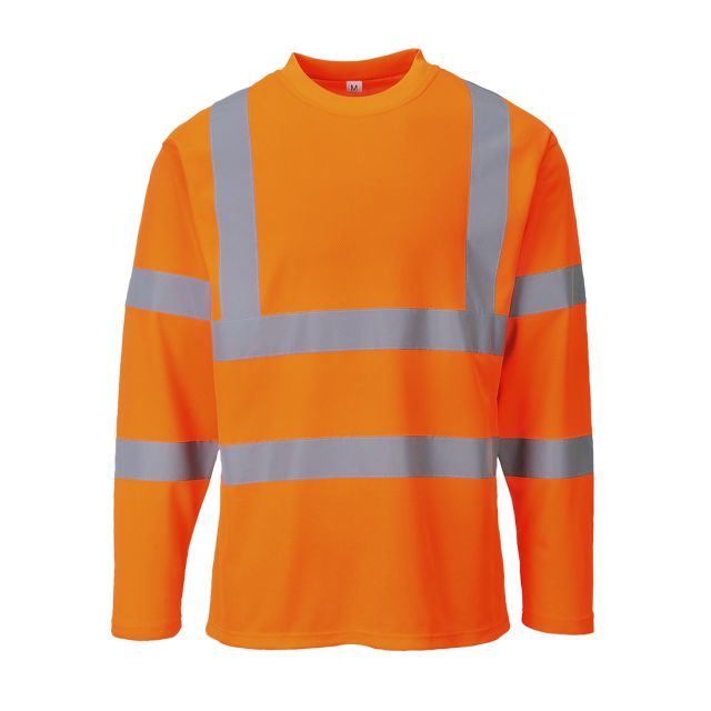 Portwest Hi Vis Cotton Comfort T Shirt LS