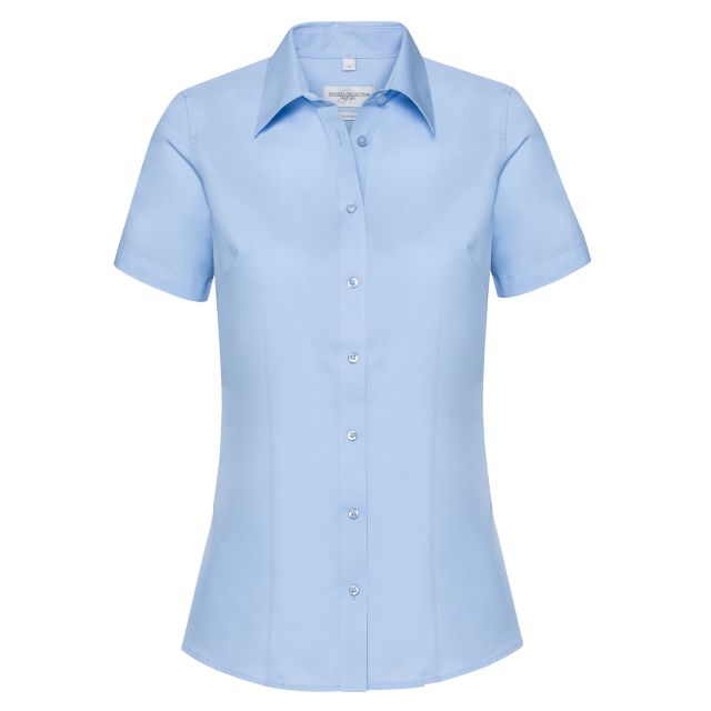 Russell Collection Ladies' Short Sleeve Tailored Coolmax® Shirt