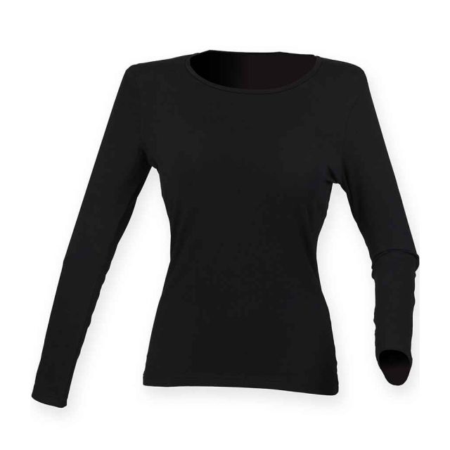 SF Ladies Feel Good Long Sleeve Stretch T Shirt