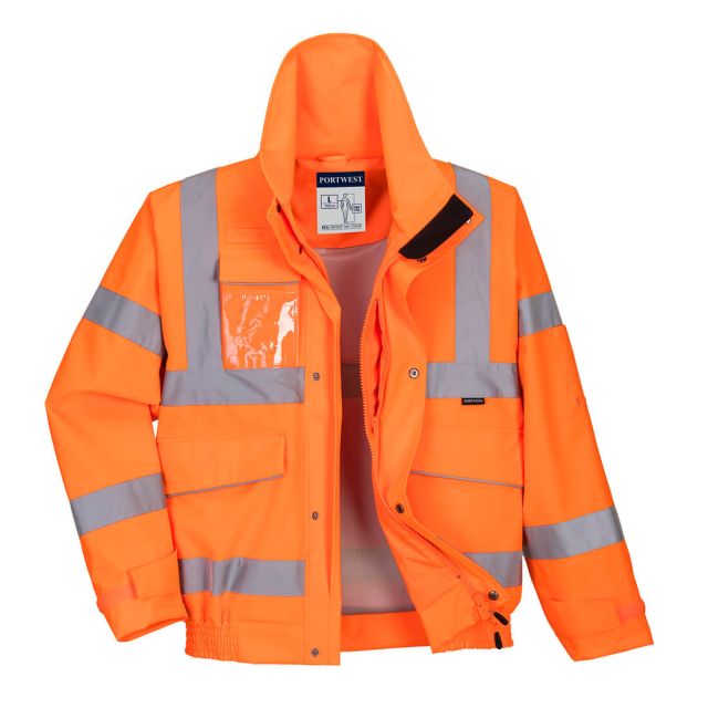 Portwest Hi Vis Extreme Rain Bomber Jacket