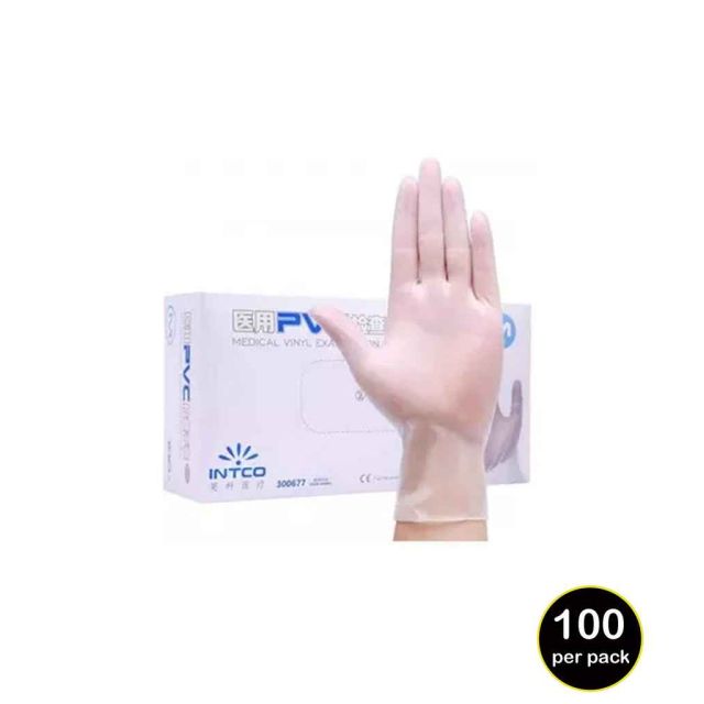 Result Essential Hygiene Result Clear Synthetic Vinyl Disposable Gloves
