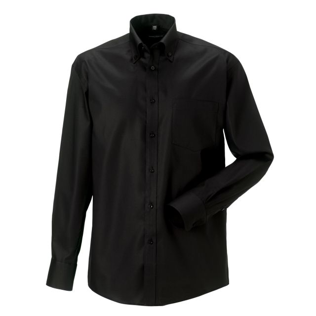 Russell Collection Mens Long Sleeve Ultimate Non-iron Shirt