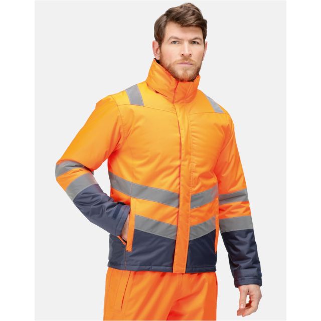 Regatta High Visibility Pro Hi Vis Insulated Parka