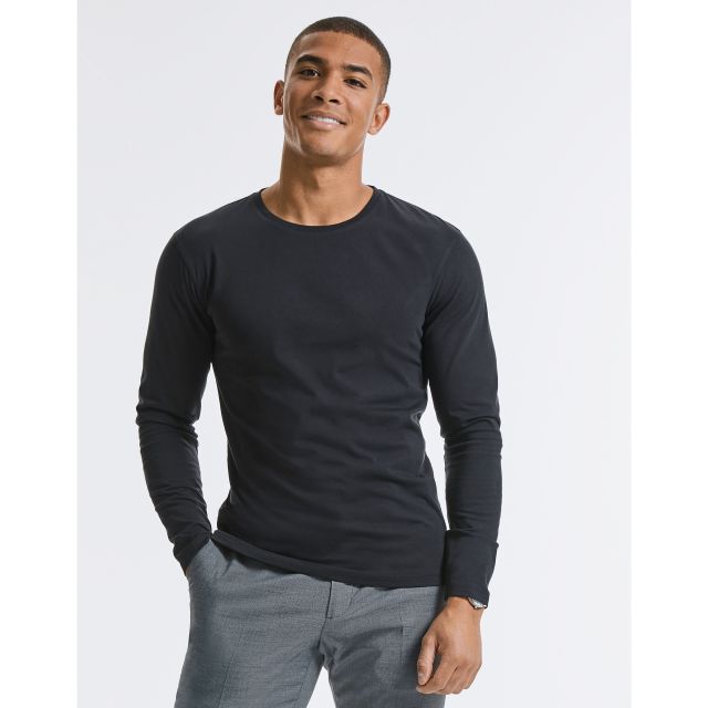 Russell Pure Organic Mens Long Sleeve T