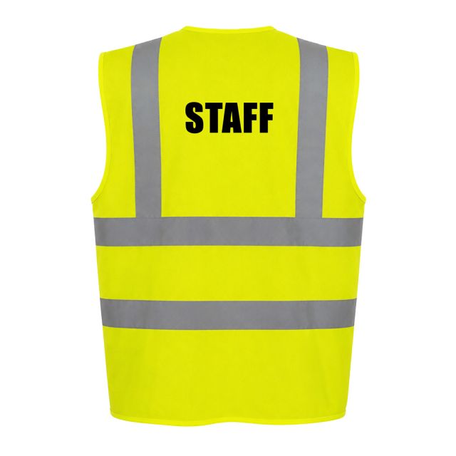 Pre-Printed STAFF Hi Vis Vest