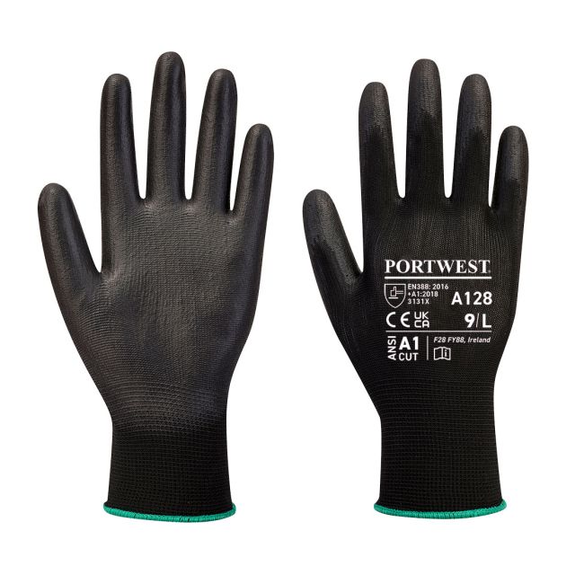 Portwest PU Palm Glove Latex Free Retail Pack