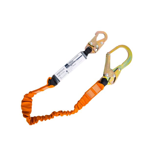 Portwest Single 140kg 18m Lanyard With Shock Absorber