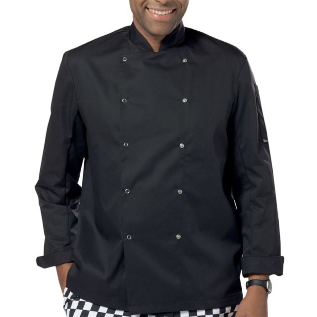 Dennys Long Sleeve Press Stud Chefs Jacket