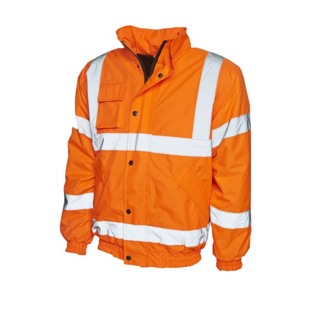 Uneek Hi Vis Bomber Jacket