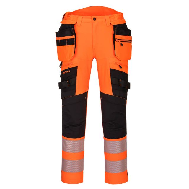 Portwest DX4 Hi Vis Detachable Holster Pocket Trousers