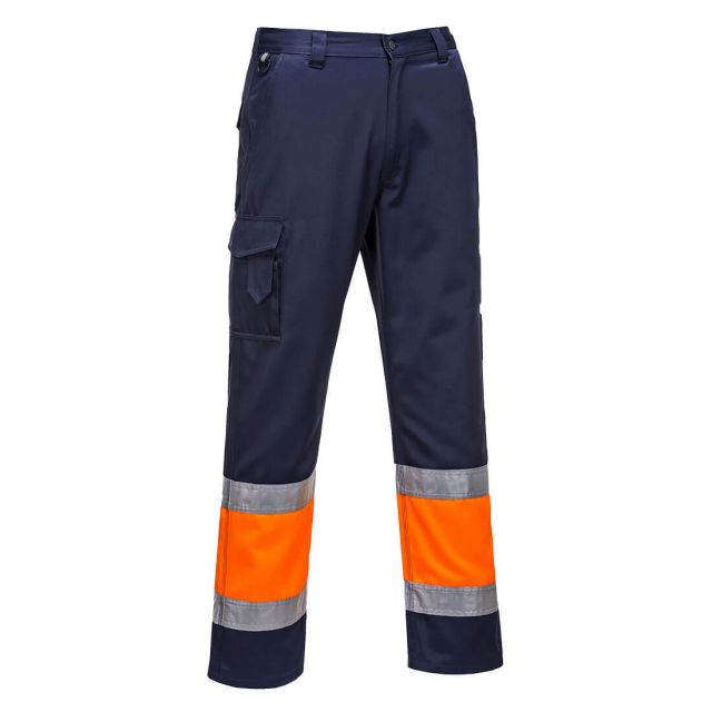 Portwest Hi Vis Lightweight Contrast Class 1 Service Trousers