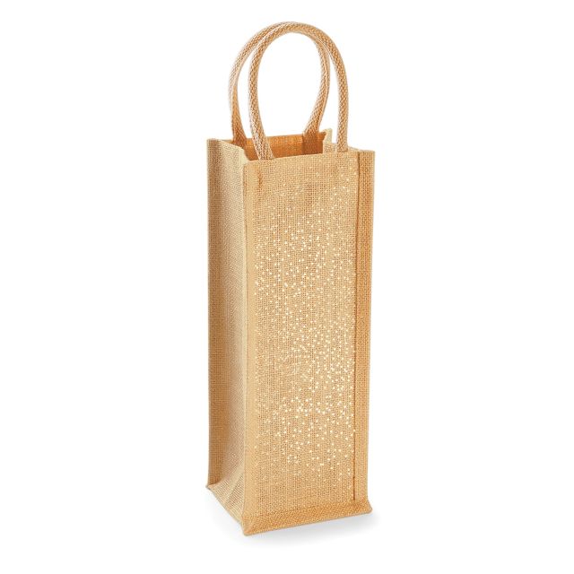 Westford Mill Shimmer Jute Bottle Bag