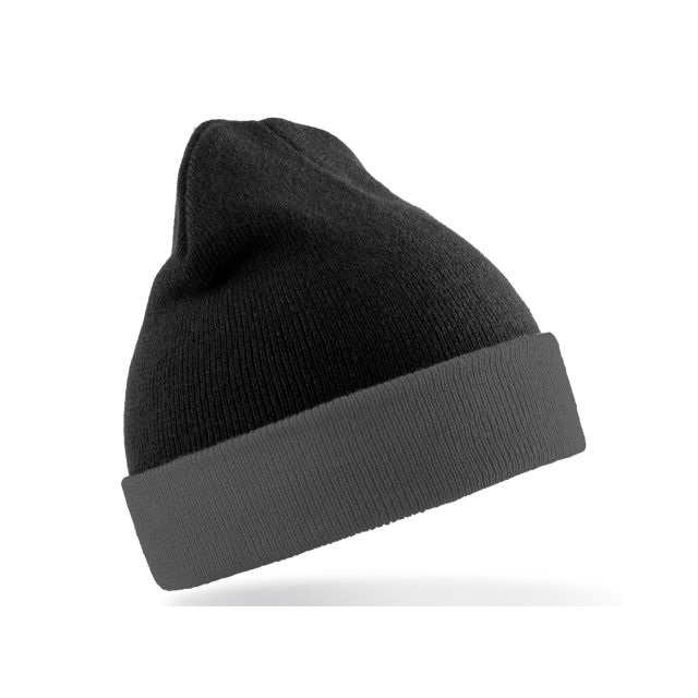 Result Genuine Recycled Recycled Black Compass Beanie