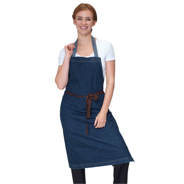 Dennys Washed Denim Bib Apron