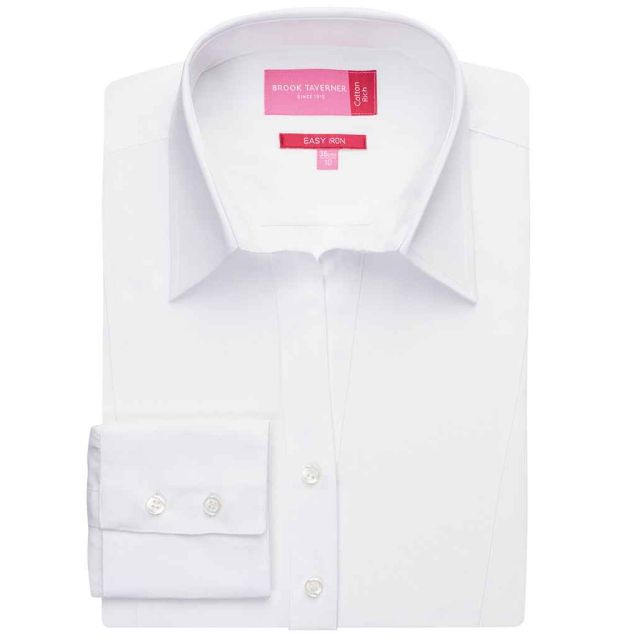 Brook Taverner Ladies Palena Long Sleeve Poplin Shirt