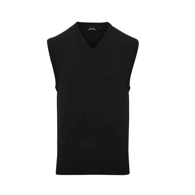 Premier Sleeveless Cotton Acrylic V Neck Sweater