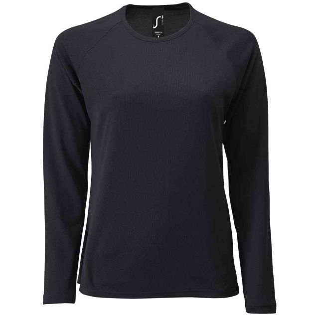 SOL'S Sols Ladies Sporty Long Sleeve Performance T Shirt