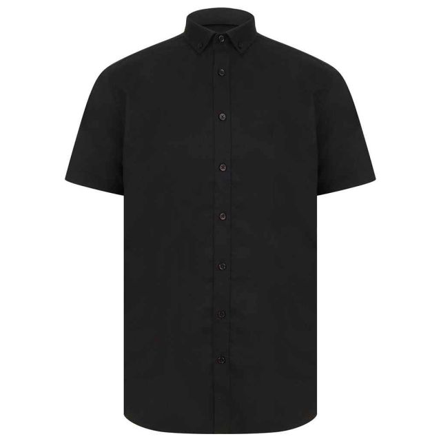 Henbury Modern Short Sleeve Regular Fit Oxford Shirt