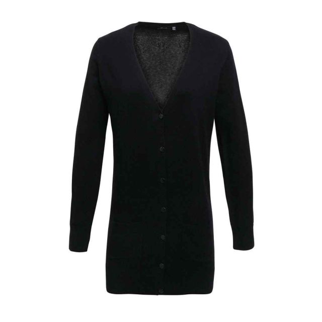 Premier Ladies Longline V Neck Cardigan