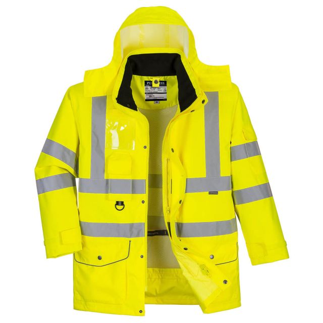 Portwest Hi Vis Breathable 7-in-1 Traffic Jacket