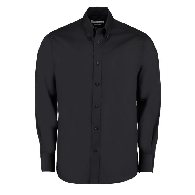 Kustom Kit Tailored Fit Long Sleeve Premium Oxford Shirt