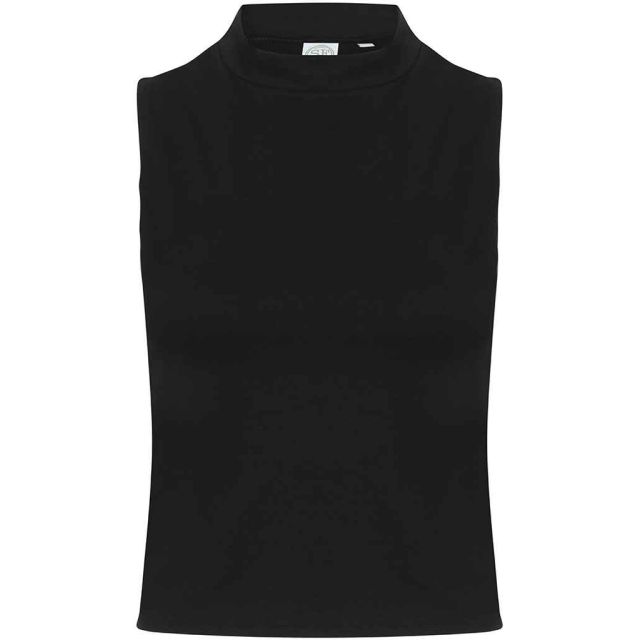 SF Ladies High Neck Crop Vest