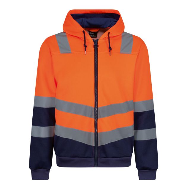 Regatta High Visibility Pro HI Vis Full Zip Hoodie