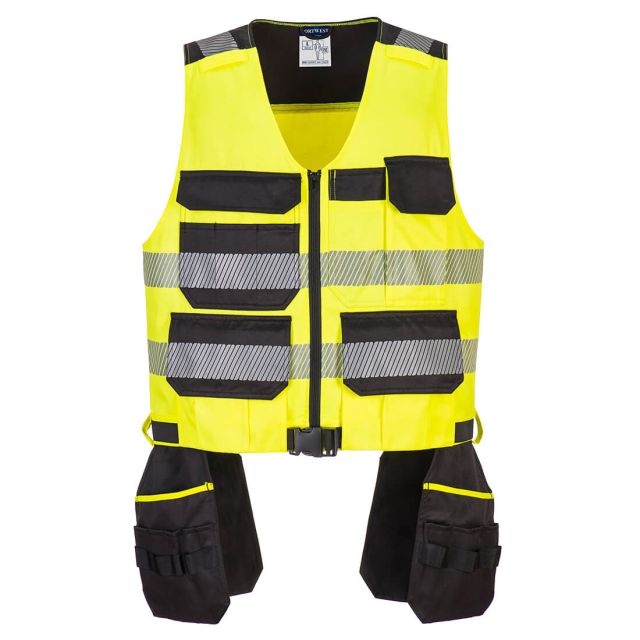 portwest PW3 hi vis class 1 tool vest