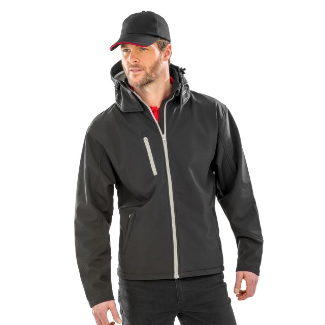 Result Core Mens TX Performance Hooded Softshell Jacket