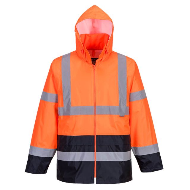 Portwest Hi Vis Contrast Classic Rain Jacket