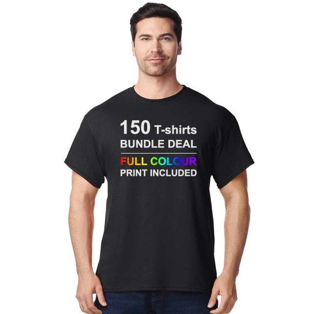 150 Bundle Printed Heavyweight T Shirts