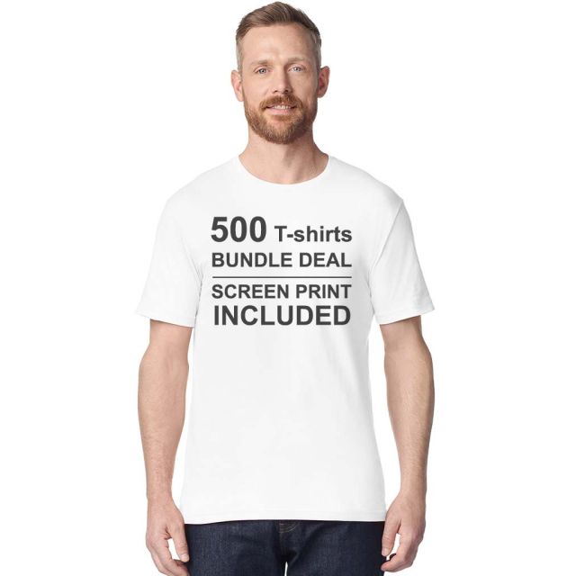 500 Bundle Screen Printed Softstyle Adult T Shirt