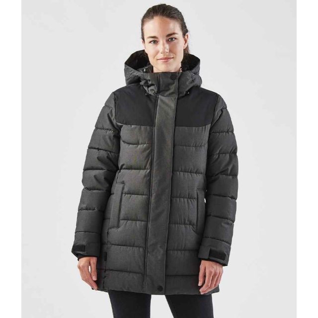 Model wearing Stormtech Ladies Oslo HD Parka Jacket