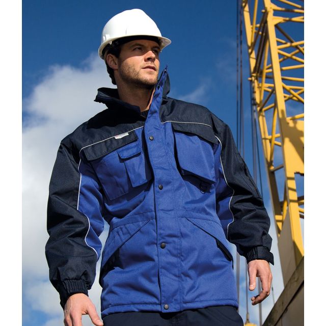 Model wearing Result Work-Guard Heavy Duty Combo Coat