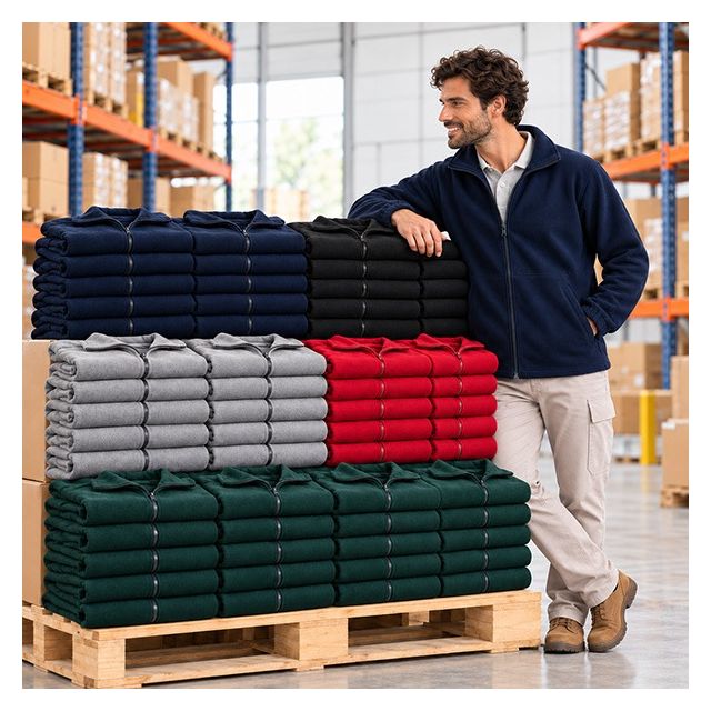 80 Embroidered Premium Full Zip Micro Fleece Jacket